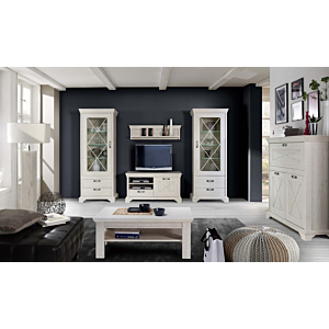 Petit meuble TV KASHMIR - Blanc