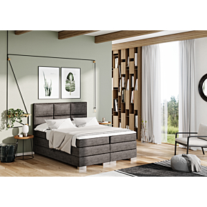 Lit Boxspring FLORENCE (160*200 cm) Gris