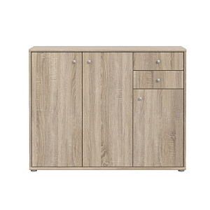 Meuble multifonctions TEMPRA2 2 portes 3 tiroirs - Chêne beige Meuble multifonctions rangements