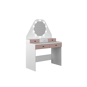 Coiffeuse STAR - Rose / Blanc