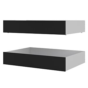 Set 2 tiroirs lit NAIARY - Noir MAT Bon plan
