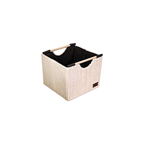 Boite De Rangement Côtelé 27x26x24cm - Beige