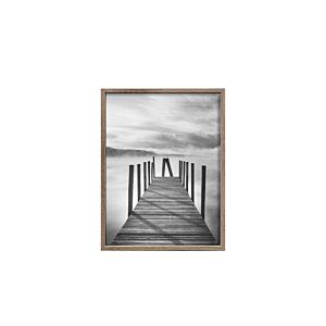 CADRE PHOTO EVASION EN ALUMINIUM 20x25cm - GRIS CHÊNE Décorations