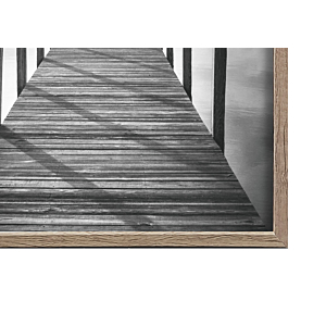 CADRE PHOTO EVASION EN ALUMINIUM 20x25cm - GRIS CHÊNE