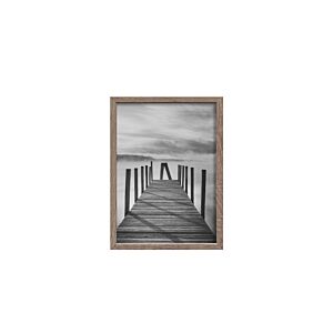 CADRE PHOTO EVASION EN ALUMINIUM 10x15cm - GRIS CHÊNE Décorations