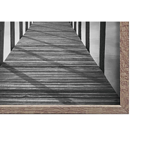 CADRE PHOTO EVASION EN ALUMINIUM 13x18cm - GRIS CHÊNE