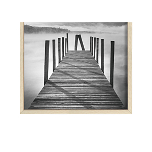 CADRE PHOTO EVASION EN ALUMINIUM 20x25cm - BEIGE