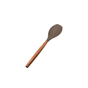 Cuillère de cuisine Acacia avec silicone - Beige Art de la table