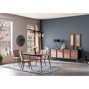 Chaise FLEMENS - Taupe / Chêne