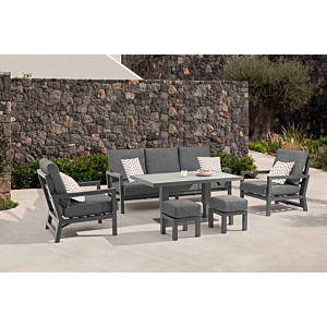 Salon De Jardin WINCHESTER - Gris Foncé