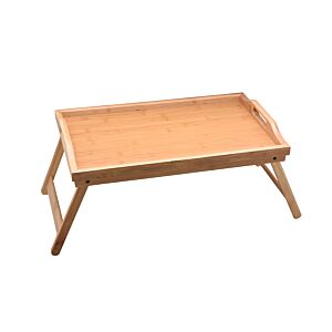 Plateau de lit en bambou - Beige Naturel Art de la table