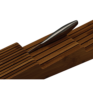 Range couteaux bambou - Marron