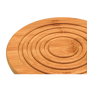 Sous plat rond bambou - Beige Naturel