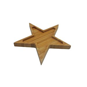 Plateau étoile bambou - Beige Art de la table