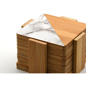 Sous-verre bambou - Beige Naturel