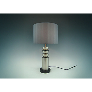 LAMPE DE TABLE EN METAL 28X54cm - Argenté