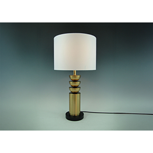 LAMPE DE TABLE EN METAL 28X54cm - Doré