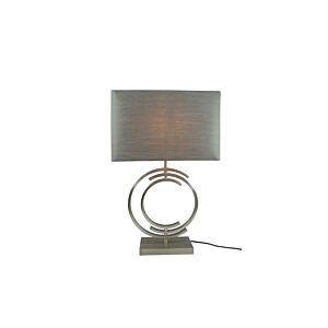 LAMPE DE TABLE EN METAL 20X35X58cm - Gris Lampe de table