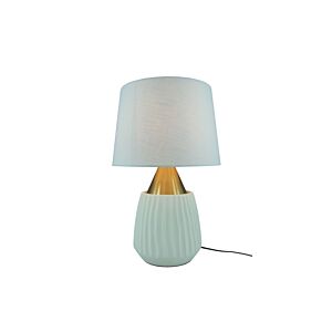 LAMPE DE TABLE EN CERAMIC METAL 30X47cm - Blanc Lampe de table