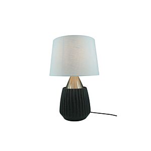LAMPE DE TABLE EN CERAMIC METAL 30X47cm - Noir Lampe de table