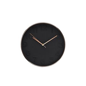 Horloge Ronde 30,5cm - Noire Cuivrée Horloges
