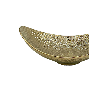 Plat Décoratif HUIFA 35x19,5x12cm - Doré