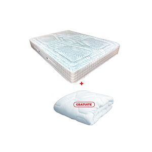 Matelas THERAPEDIC ISOTONIC PLUS - Vert/Blanc + Couette Gratuite