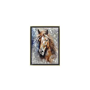 TABLEAU LE CHEVAL AVEC CADRE - Multicouleur Tableaux