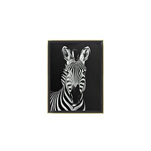 TABLEAU LE ZEBRE AVEC CADRE - Blanc / Noir Tableaux