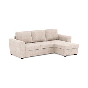 Canapé d'angle NEW LARRAU Avec Fonction Lit + Coffre - Beige