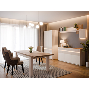 Table à manger OAK SQUERE- Beige