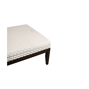 Matelas OXFORD MEMORY 90x190 - Blanc/Beige