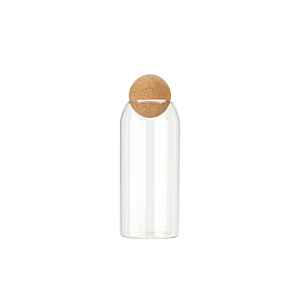 Pot à Provision en VERRE 1L - BLANC TRANSPARENT Rangement cuisine