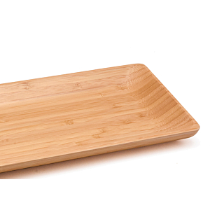 Plat en bambou 26cm - Beige Naturel