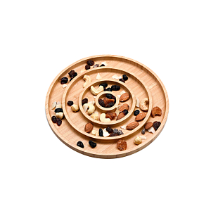 Plateau escargot bambou - Beige