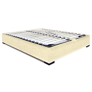 Sommier Tapissé à COFFRE 90x200 cm - Beige
