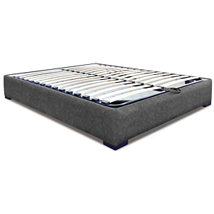 Sommier Tapissé à COFFRE - Gris