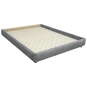 Sommier Tapissé CUVETTE 140x190 cm - Gris