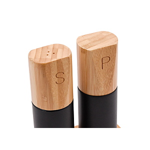 Set de 2 moulins à épices en bambou - Beige 