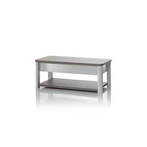Table basse PESARO - Chêne / Gris