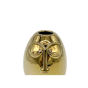 Vase Décoratif HUIFA 10x9,5x12cm - Doré