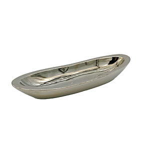 Plat Décoratif HUIFA 46x14x8cm - Argenté