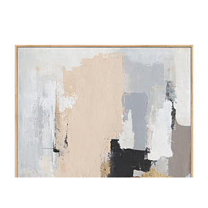 TABLEAU ABSTRAIT HANDMADE AVEC CADRE - MULTICOULEUR