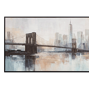 TABLEAU LA CITY HANDMADE AVCE CADRE - MULTICOULEUR