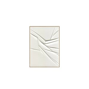 TABLEAU ABSTRAIT HANDMADE AVEC CADRE - BLANC Tableaux