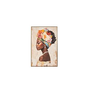 TABLEAU L'AFRICAINE HANDMADE - MULTICOULEUR Tableaux