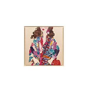 TABLEAU FEMME ASIATIQUE AVEC CADRE - MULTICOULEUR Tableaux