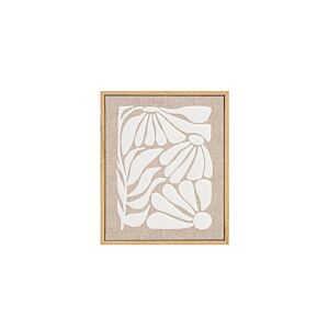 TABLEAU FLEURS AVEC CADRE - BEIGE Tableaux