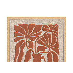 TABLEAU VASE AVEC CADRE - TERRACOTA 