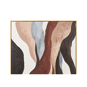 TABLEAU ABSTRAIT HANDMADE AVEC CADRE - MULTICOULEUR